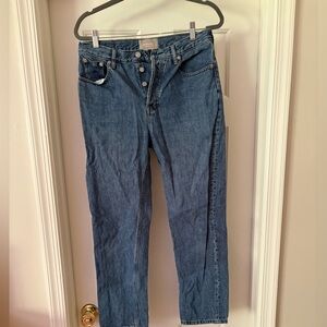 Everlane 90s Cheeky Straight Jeans in Medium Blue